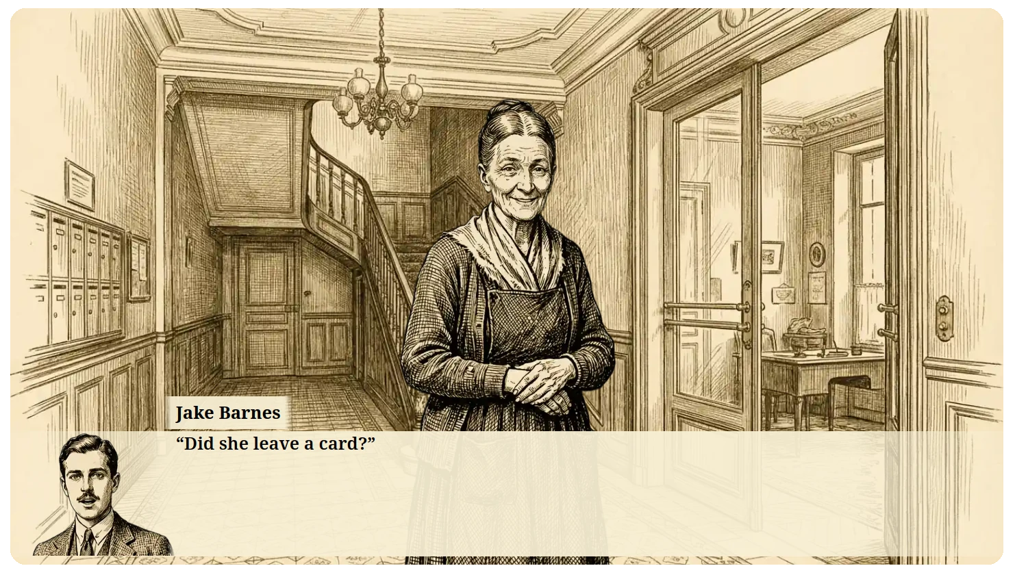 Visual novel example slide